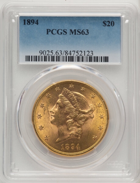 Picture of 1894 $20 Liberty Double Eagle MS63