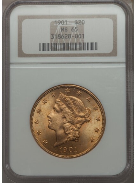Picture of 1901 $20 Liberty Double Eagle MS65