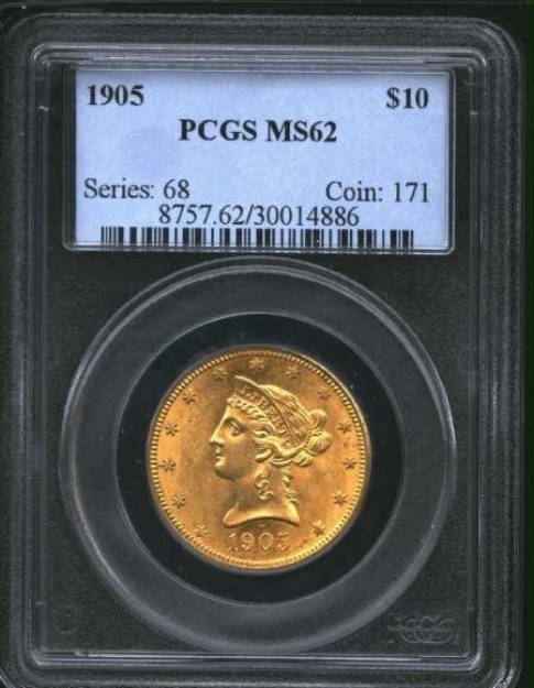 Picture of 1905 $10 Liberty Eagle MS62