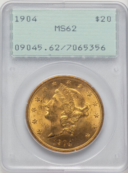 Zang International. Common Date $20 Liberty Double Eagle MS62