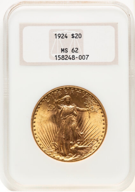 Picture of Common Date $20 St. Gaudens Double Eagle MS62