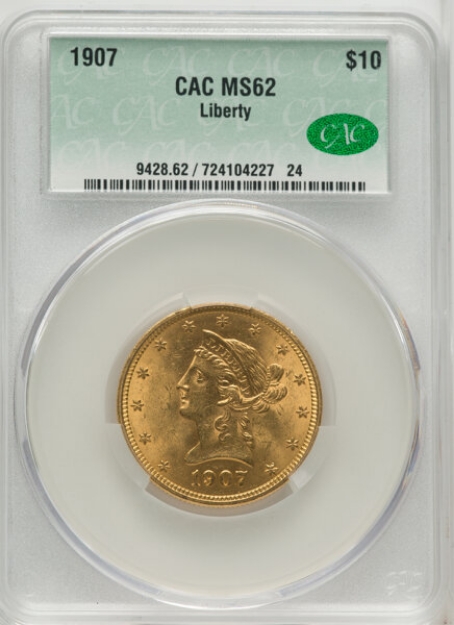 Picture of 1907D $10 Liberty Eagle MS62