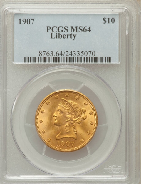 Picture of 1907D $10 Liberty Eagle MS64
