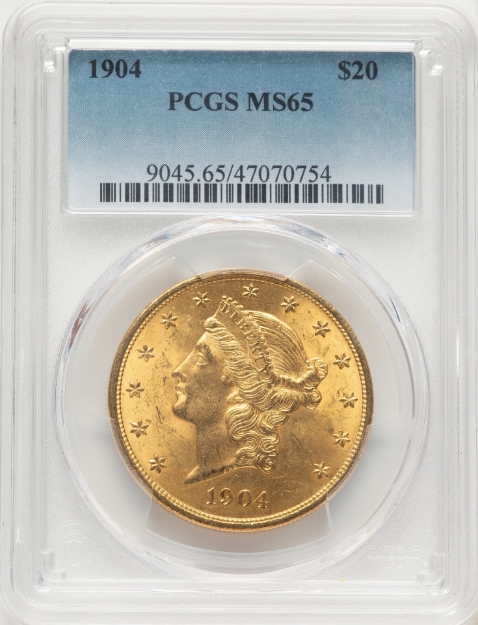 Picture of 1904 $20 Liberty Double Eagle MS65