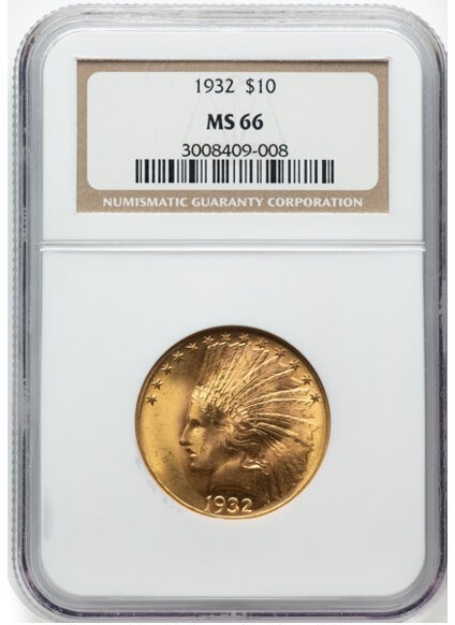 Picture of 1932 $10 Indian Head Eagle MS66