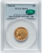 Picture of 1914D $5 Indian Head Half Eagle MS64