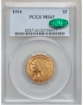 Picture of 1914 $5 Indian Head Half Eagle MS65