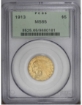 Picture of 1913 $5 Indian Head Half Eagle MS65