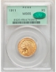 Picture of 1911 $5 Indian Head Half Eagle MS65